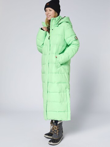 CHIEMSEE Winter Coat in Green: front