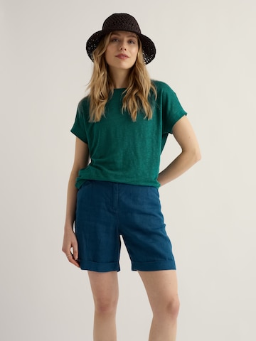 T-shirt 'Carn Cove' Seasalt Cornwall en vert : devant