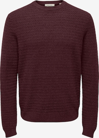 Pullover 'ONSLoui' di Only & Sons in rosso: frontale