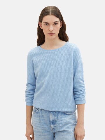 TOM TAILOR DENIM Sweatshirt in Blau: Vorderseite