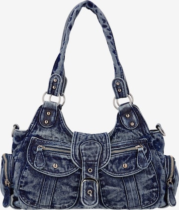 myMo ROCKS - Mala de ombro em azul: frente