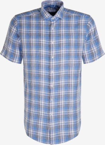 Coupe regular Chemise business SEIDENSTICKER en bleu : devant