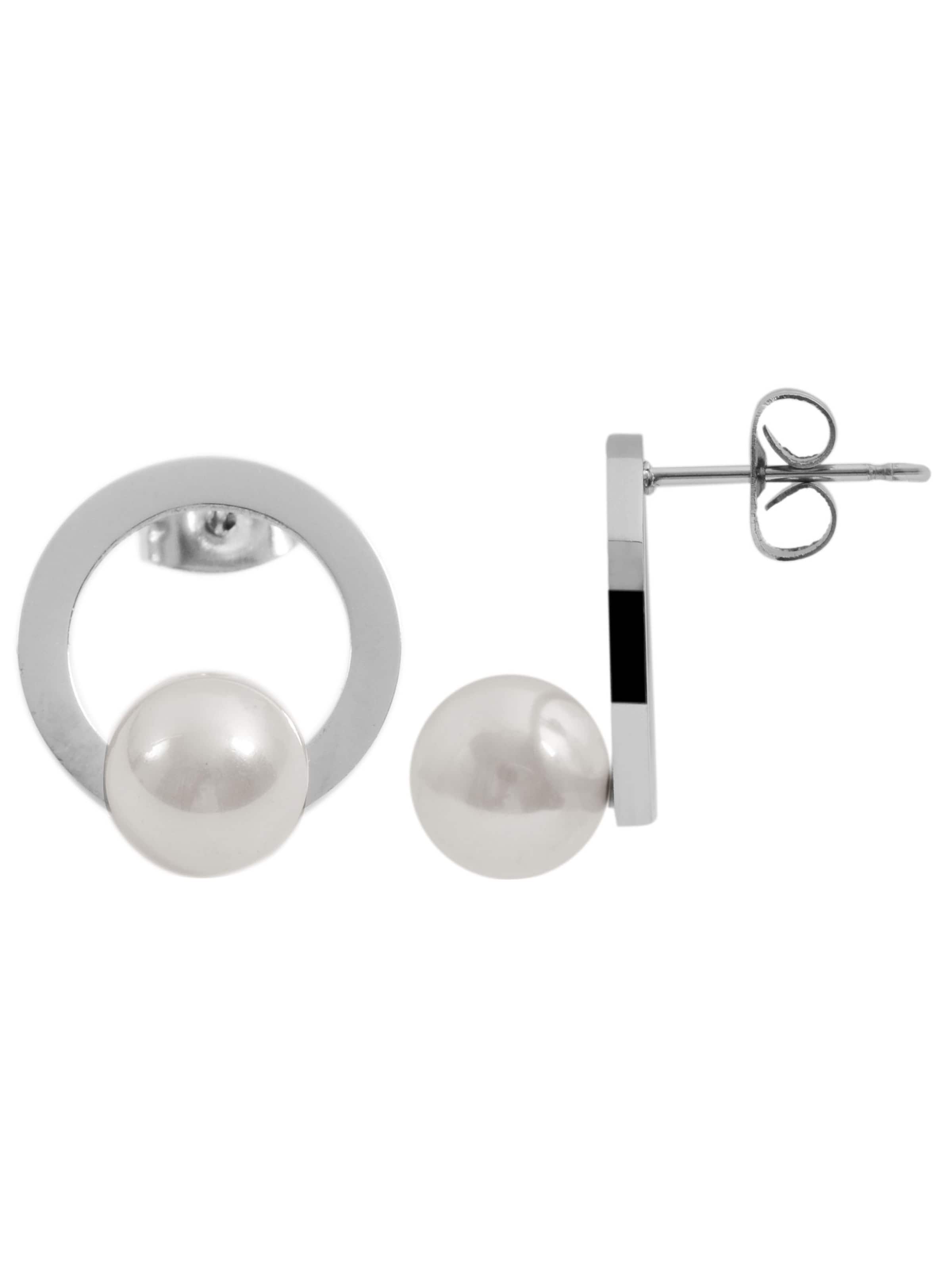Akzent Earrings 'Cecilie, langlebig' in Silver
