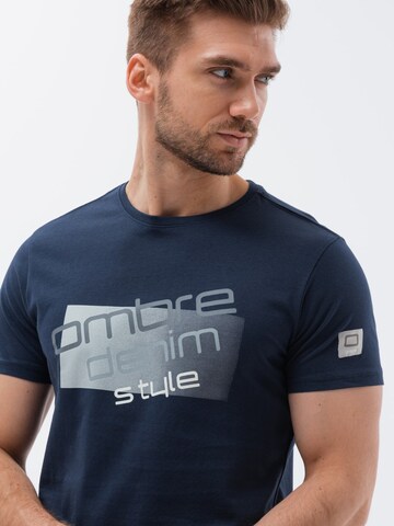T-Shirt 'S1749' Ombre en bleu