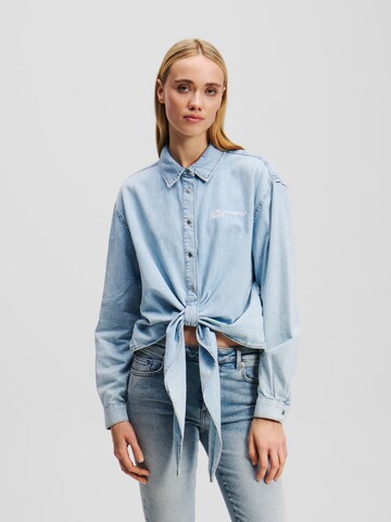 KARL LAGERFELD JEANS Blouse in Blue: front
