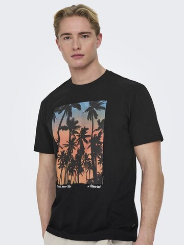 Only & Sons - Camiseta 'KOLTON' en negro