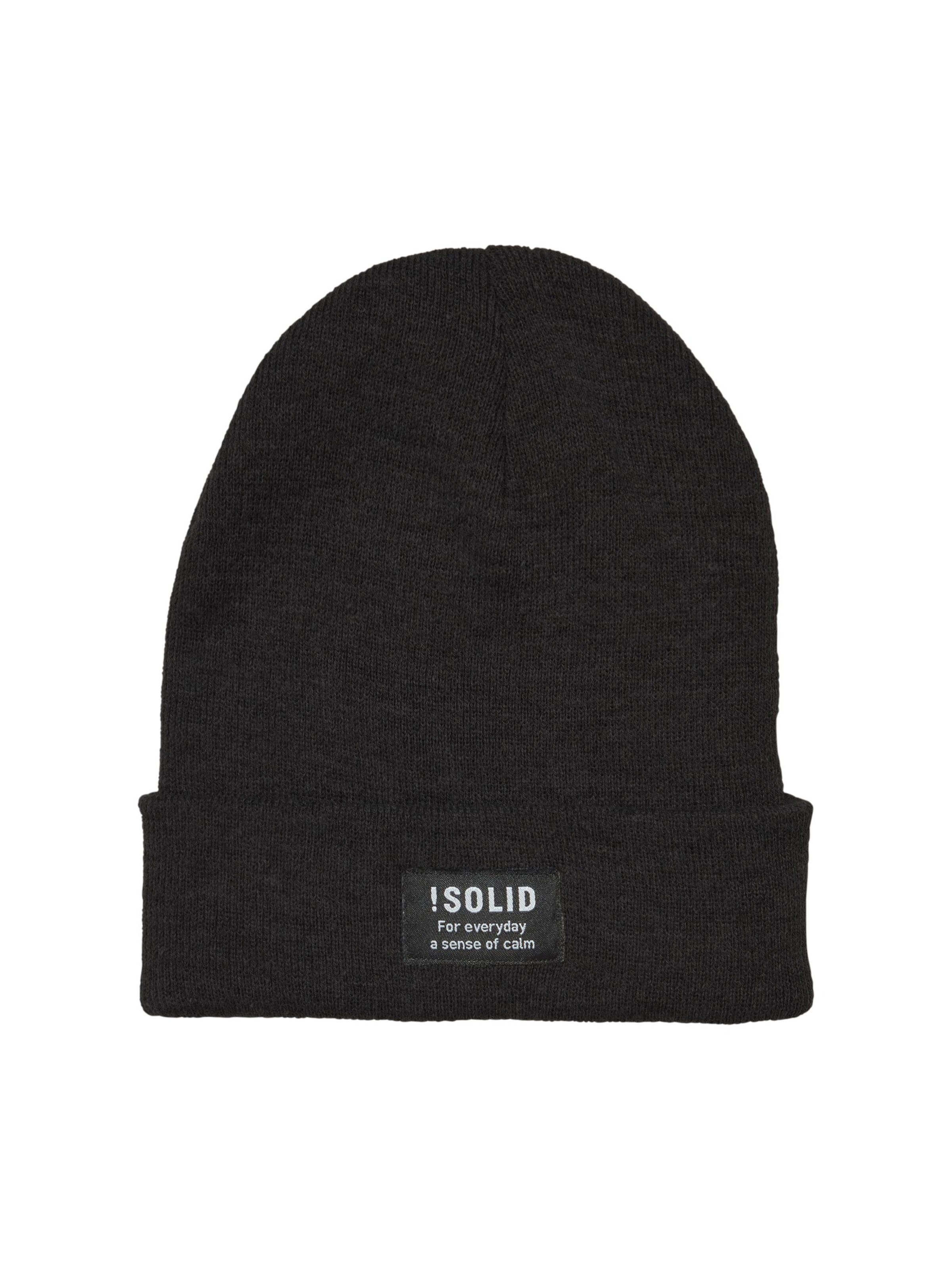 !Solid - Gorros 'Irwin' em preto: frente