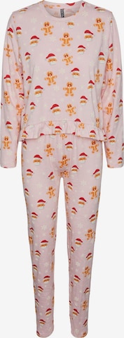 PIECES Pyjamas 'Sianca' i pink: forside