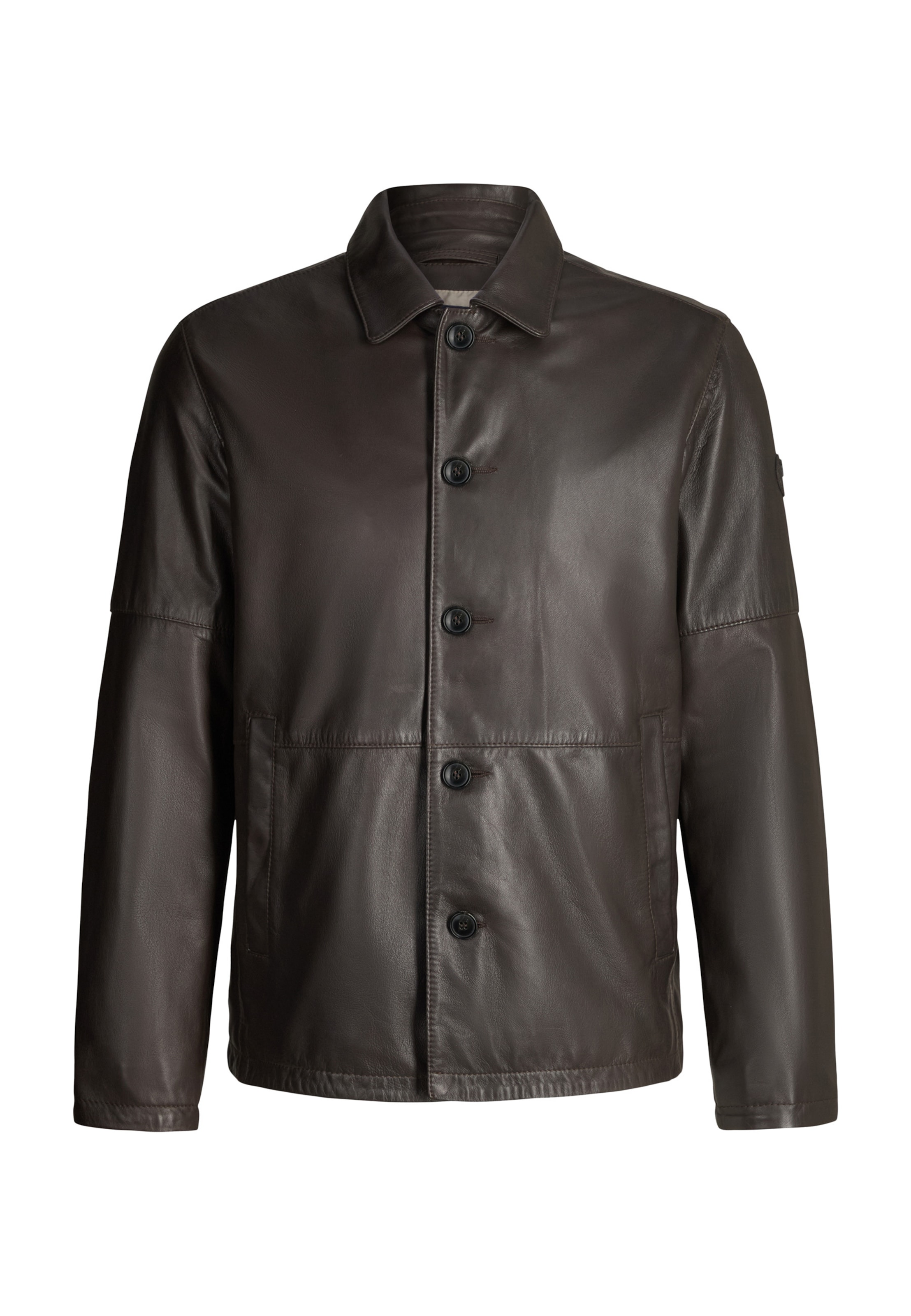 JOOP! Lederjacke 'Aram' in dunkelbraun, Produktansicht