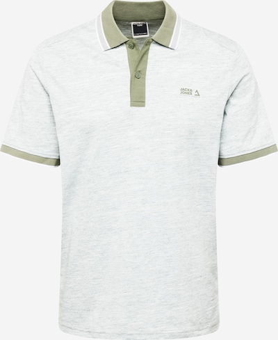 JACK & JONES T-Shirt en gris chiné / olive, Vue avec produit