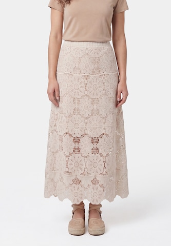 Jupe usha FESTIVAL en beige : devant