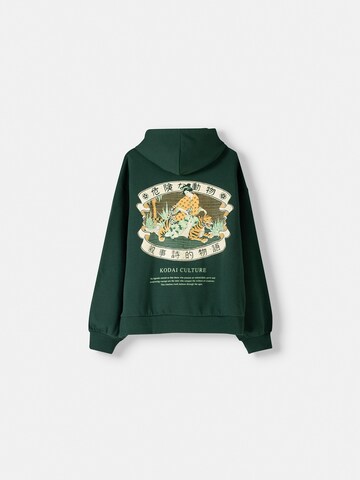 Sweat-shirt Bershka en vert