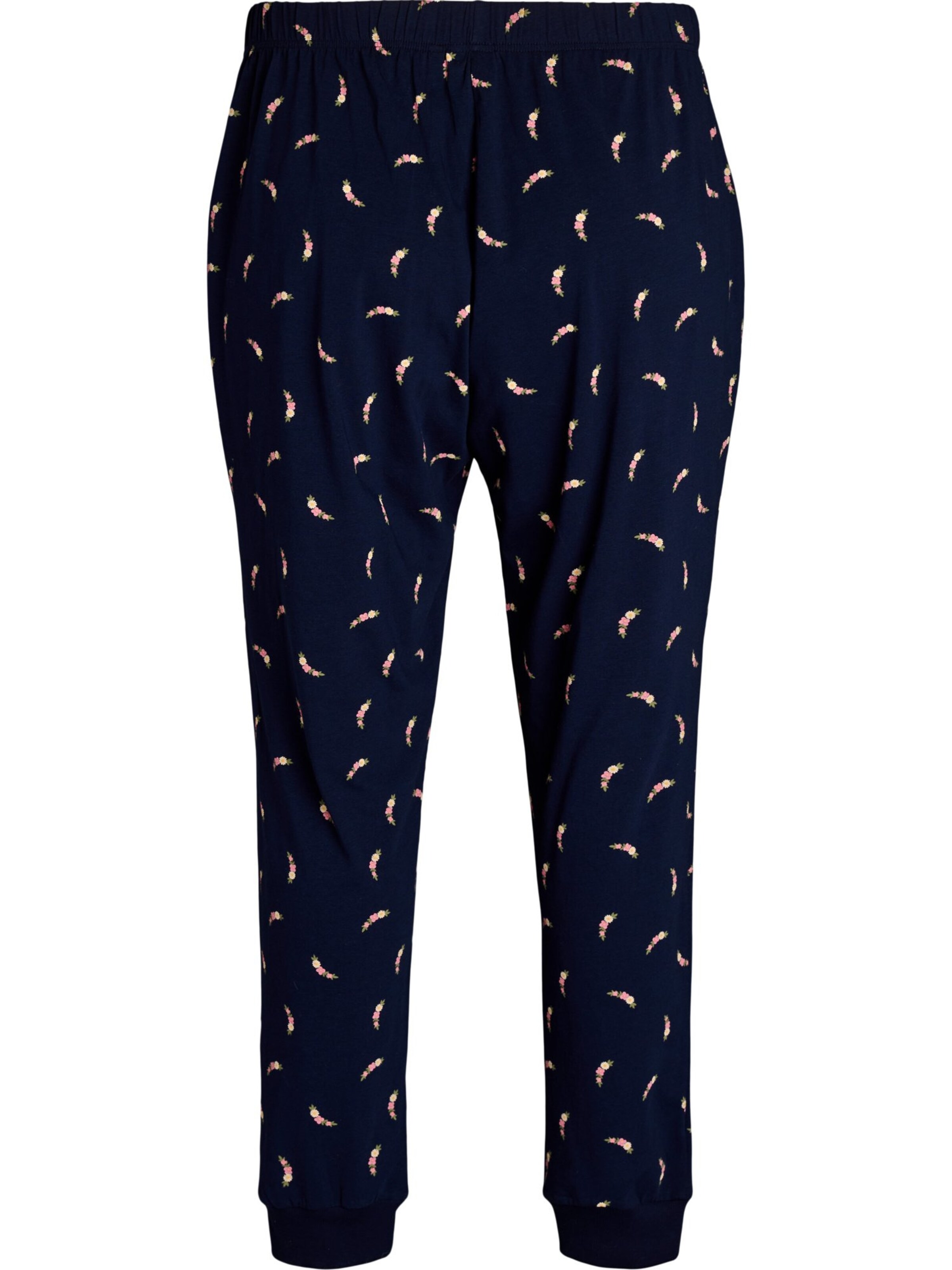 Zizzi Pyjamabroek 'MHanny' in Blauw