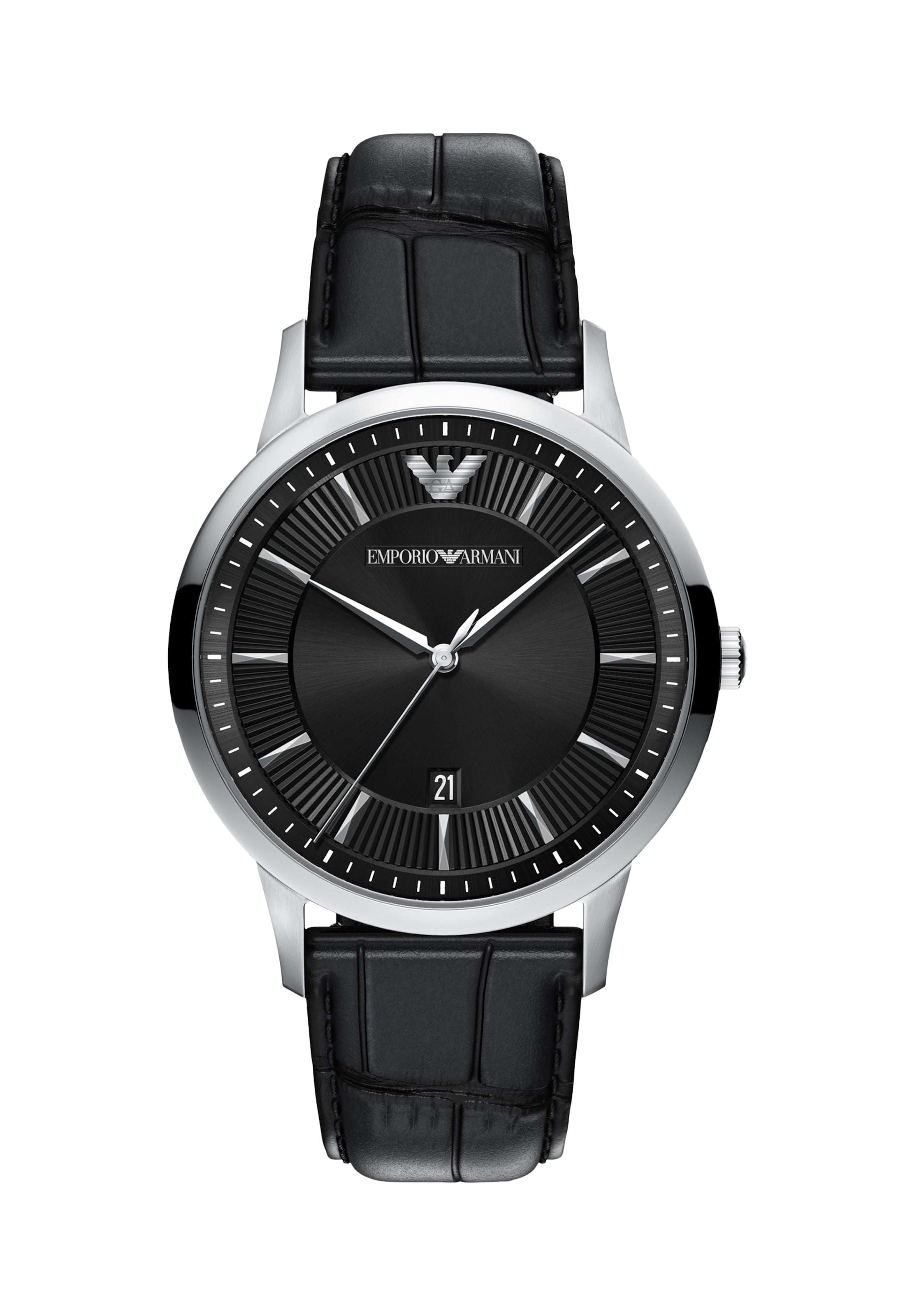 Emporio Armani Analog klocka 'ARCHETIPO' i svart: framsida