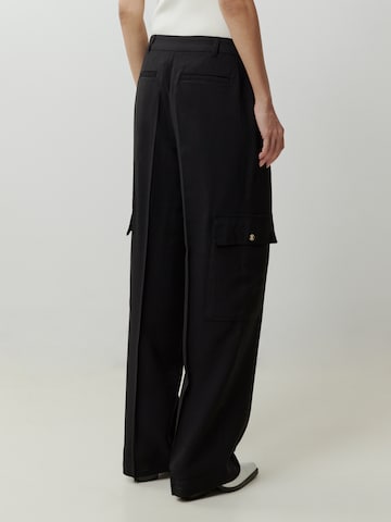 Regular Pantalon cargo 'Mako' EDITED en noir