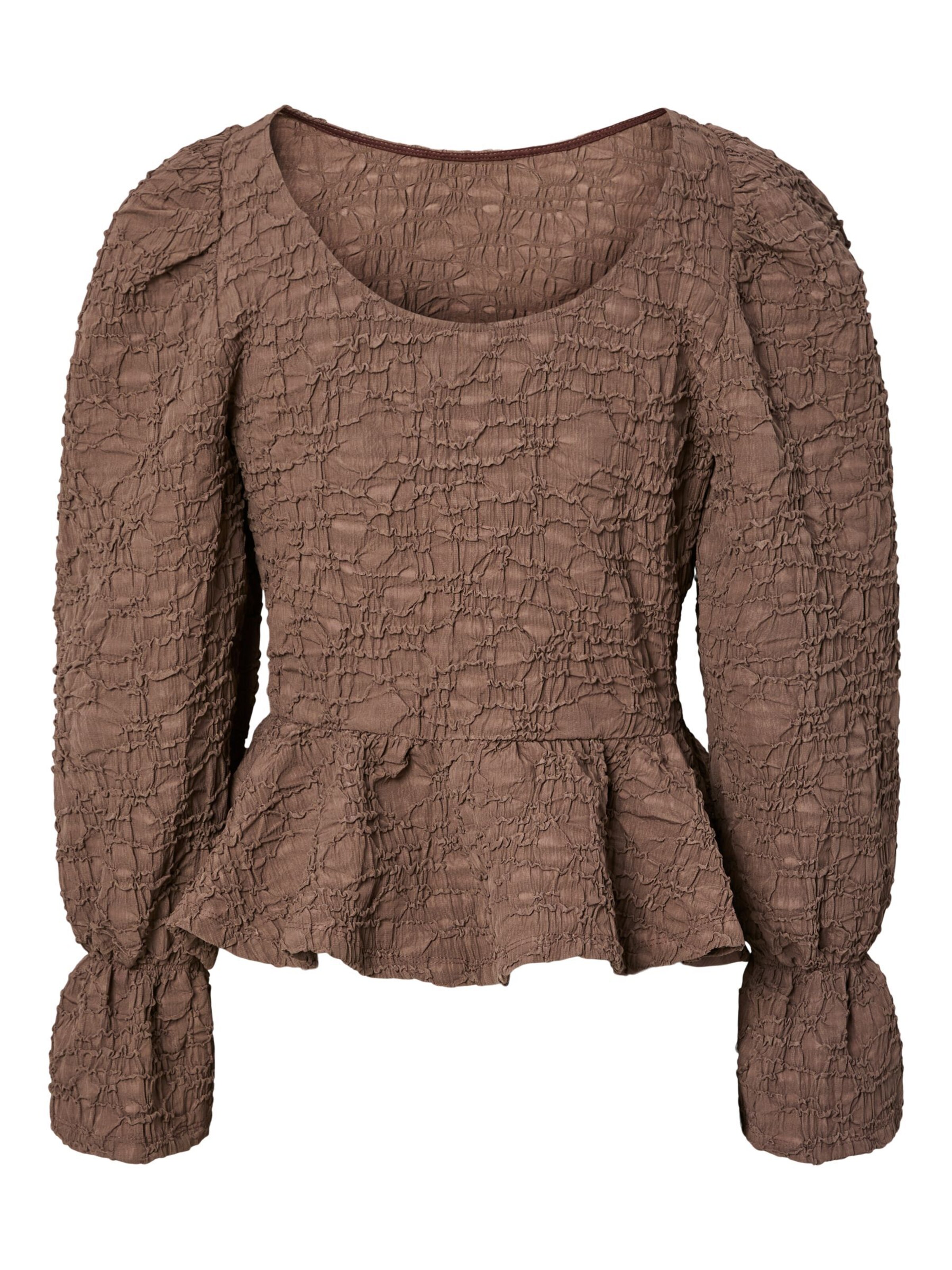 PIECES Bluse 'PCMOLLY' i brun