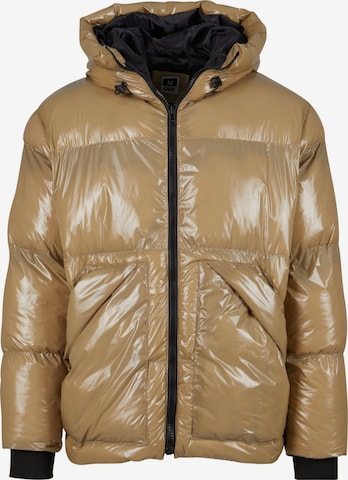 DEF Zimná bunda - Béžová: predná strana