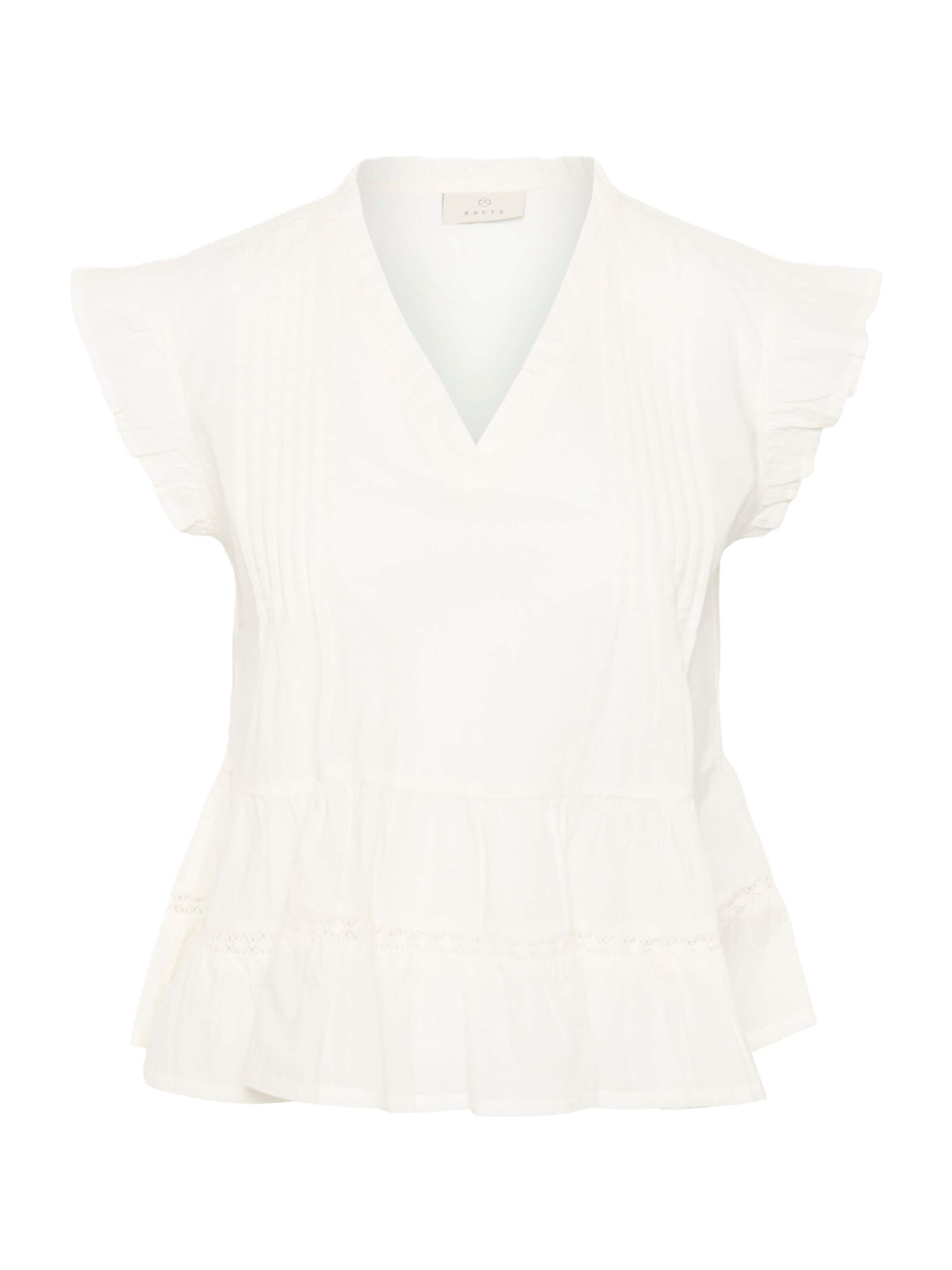 Kaffe Blus 'Valerie' i vit: framsida