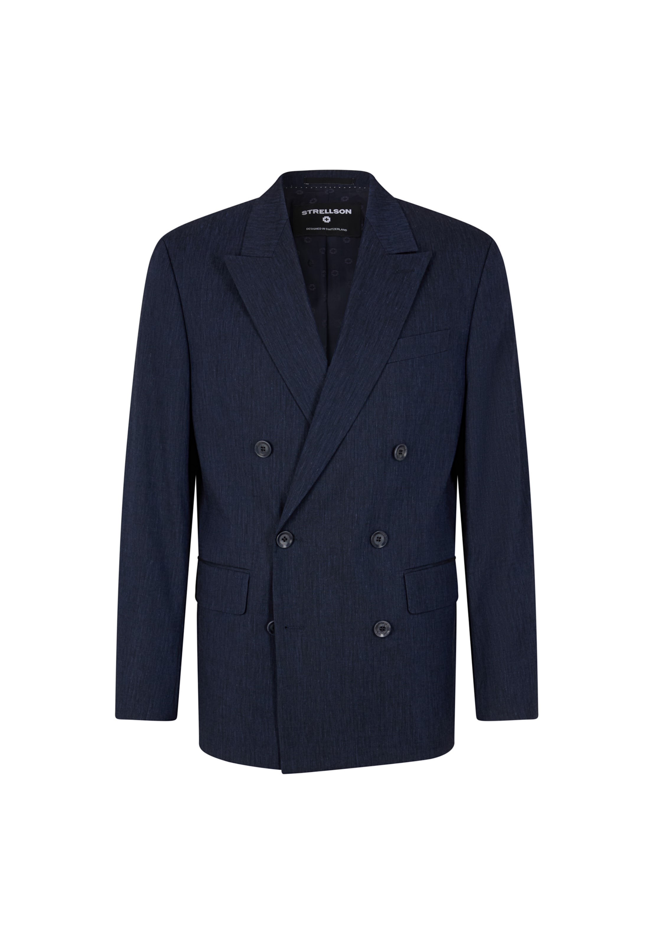 STRELLSON Regular fit Business-colbert 'Ashton' in Blauw
