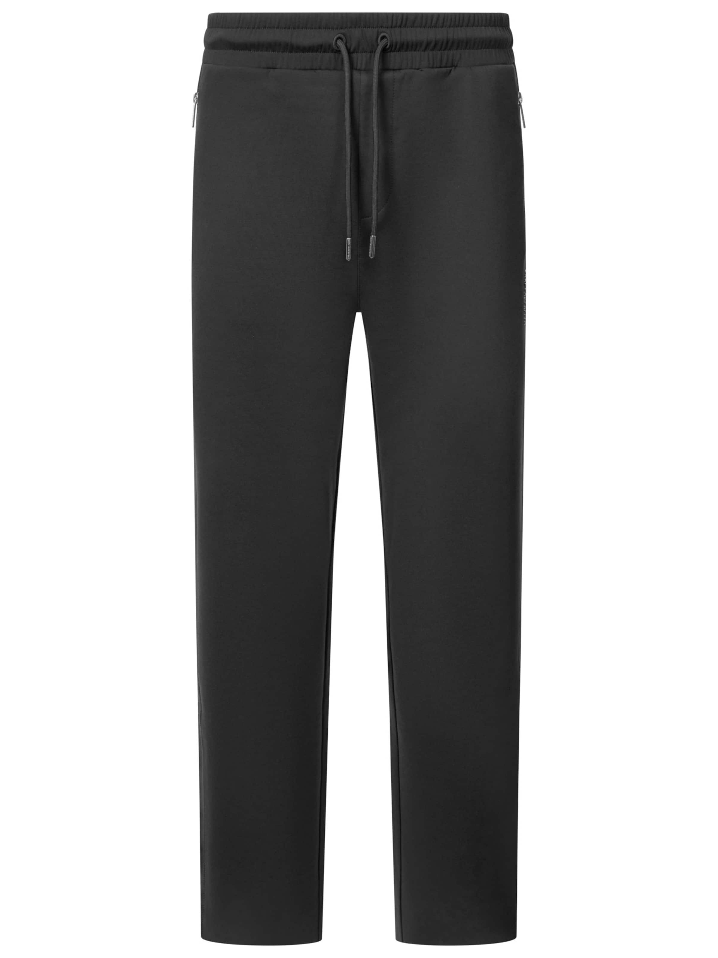 Karl Lagerfeld Regular Sweathose in Schwarz: Vorderseite