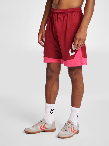 Hummel Regular Sportshorts 'Lead Poly' in Rot