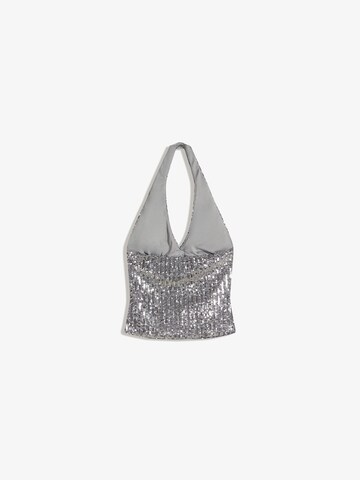Top di Bershka in argento