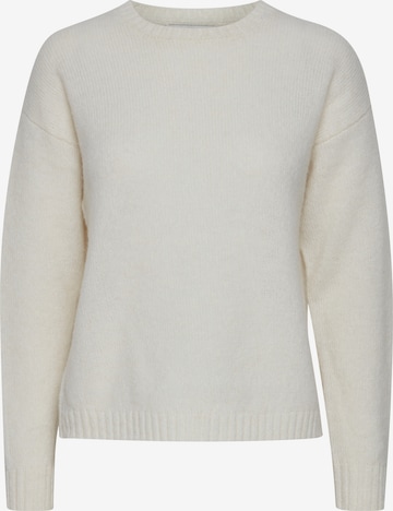 PULZ Jeans Sweater 'PZIRIS' in White: front