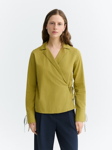 Thinking MU Blouse 'Lenie' in Groen: voorkant