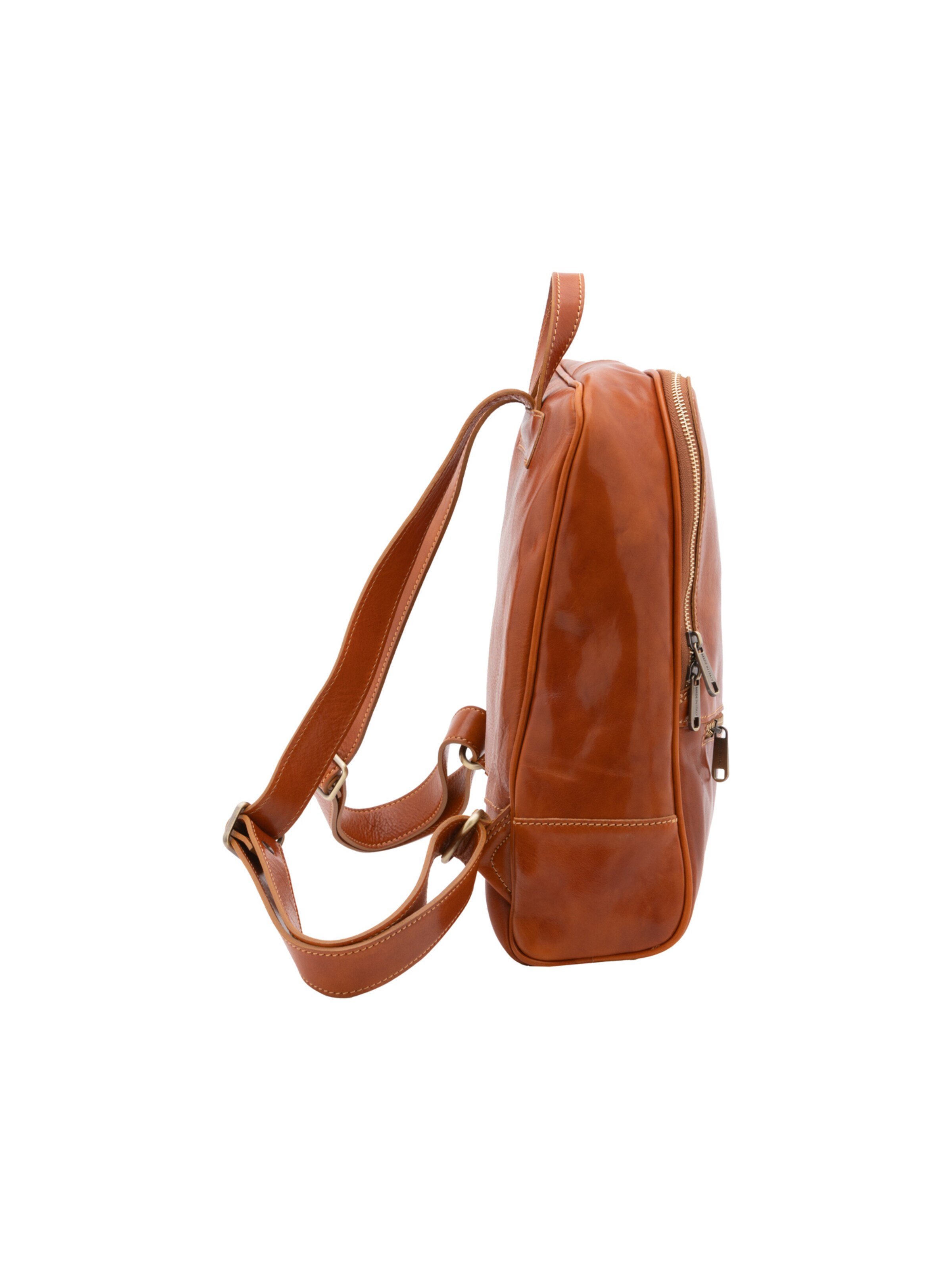Borsa a spalla 'Zaino Silvanae Vera Pelle - Donna Chiusura Zip Tracolla Regolabile' di I Fratelli in beige