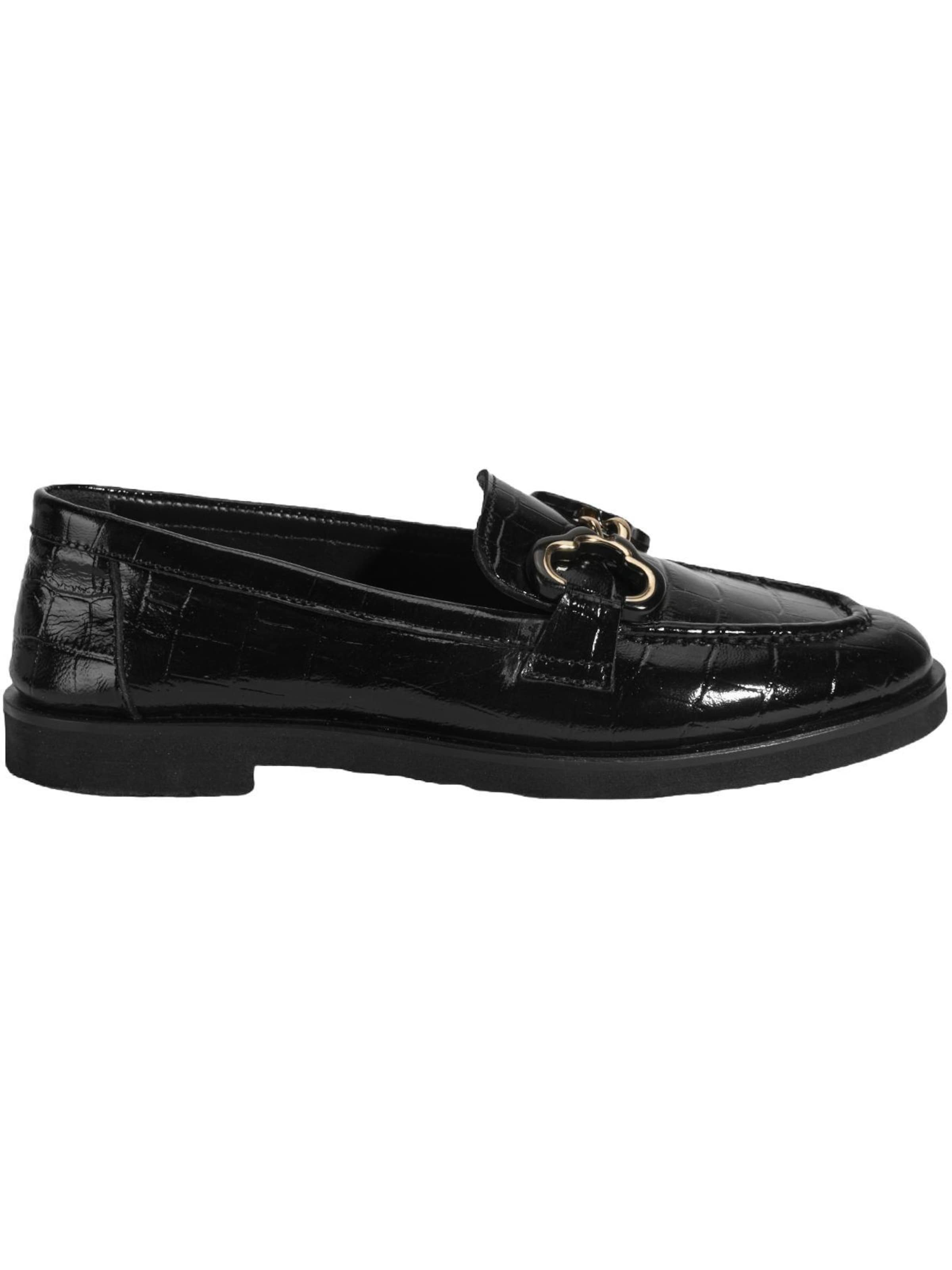 Desa Mocassins 'Beleg' in Zwart