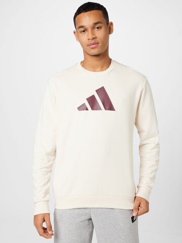 ADIDAS PERFORMANCESportska sweater majica - bež boja: prednji dio