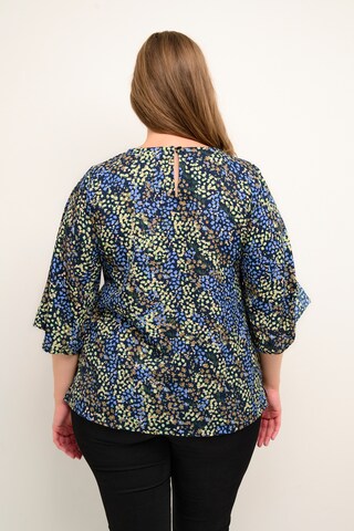 KAFFE CURVE Blouse 'Ulina' in Blue