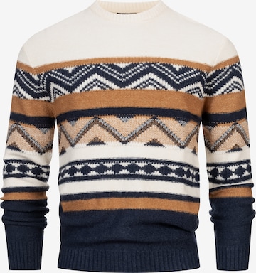 Pull-over 'Axton' INDICODE JEANS en mélange de couleurs : devant