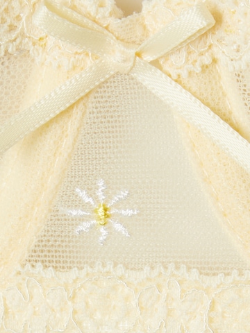 Hunkemöller T-shirt Bra 'Flora' in Yellow