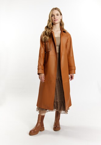 DreiMaster Vintage - Abrigo de entretiempo 'Incus' en marrón: frente