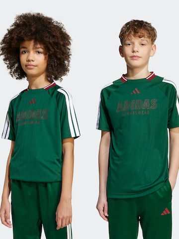 ADIDAS SPORTSWEARTehnička sportska majica 'House Of Tiro' - zelena boja: prednji dio