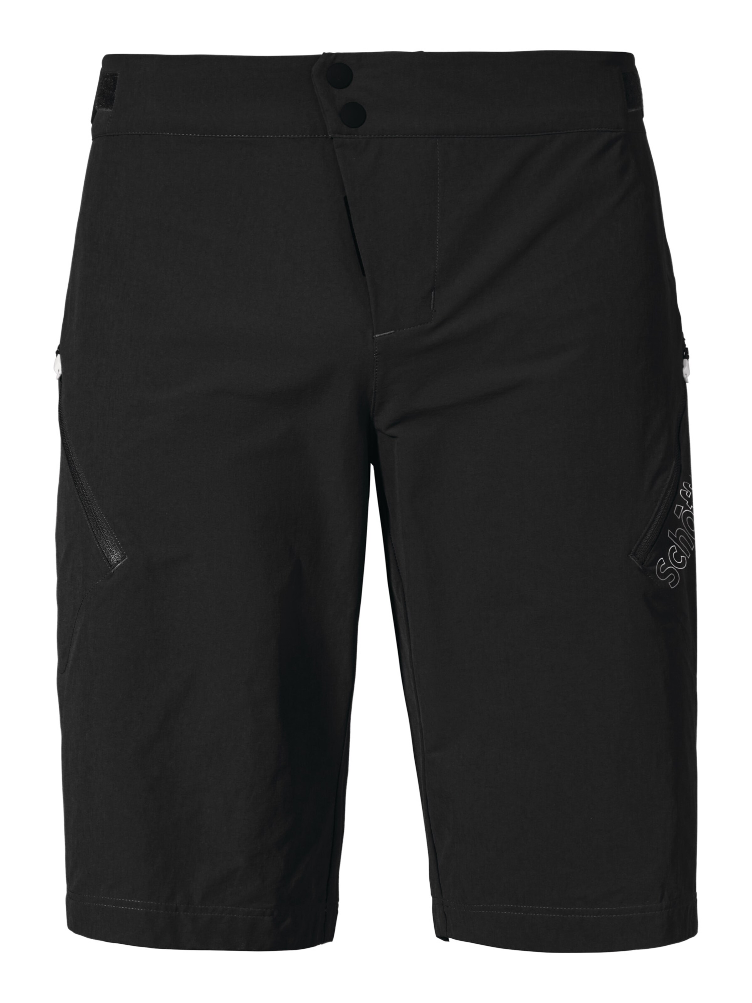Schöffel Regular Outdoorbroek ' Bike Shorts Style Puula MNS ' in Zwart: voorkant