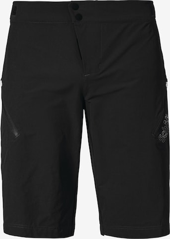 Schöffel Regular Outdoorbroek ' Bike Shorts Style Puula MNS ' in Zwart: voorkant