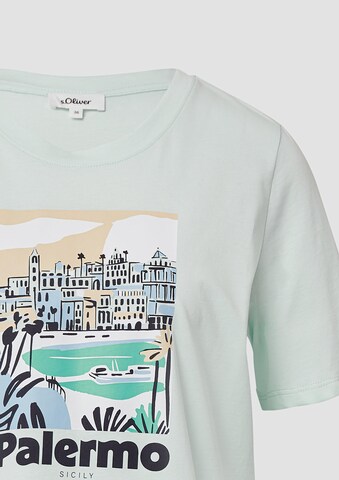 T-shirt s.Oliver en vert