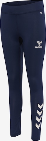 Skinny Pantalon de sport Hummel en bleu
