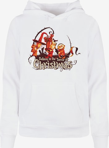 ABSOLUTE CULT Sweatshirt 'The Nightmare Before Christmas - Christmas Terror' in White: front