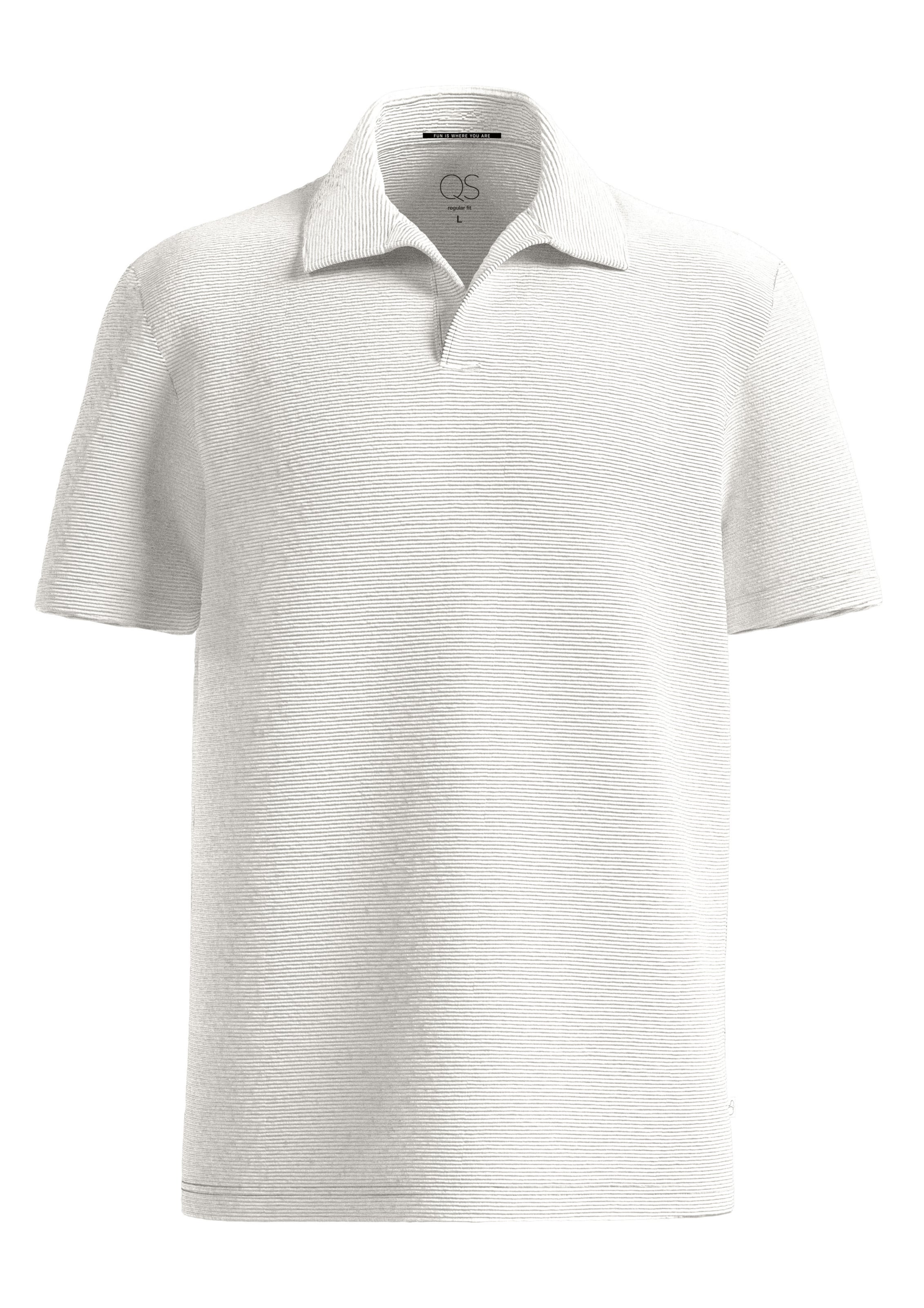 T-Shirt QS en beige : devant