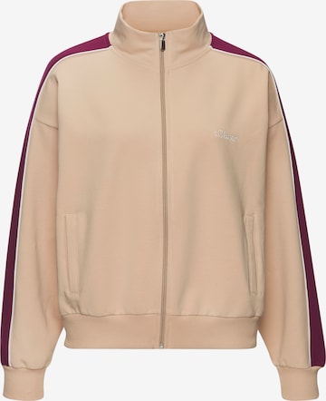 Veste de survêtement s.Oliver en beige : devant