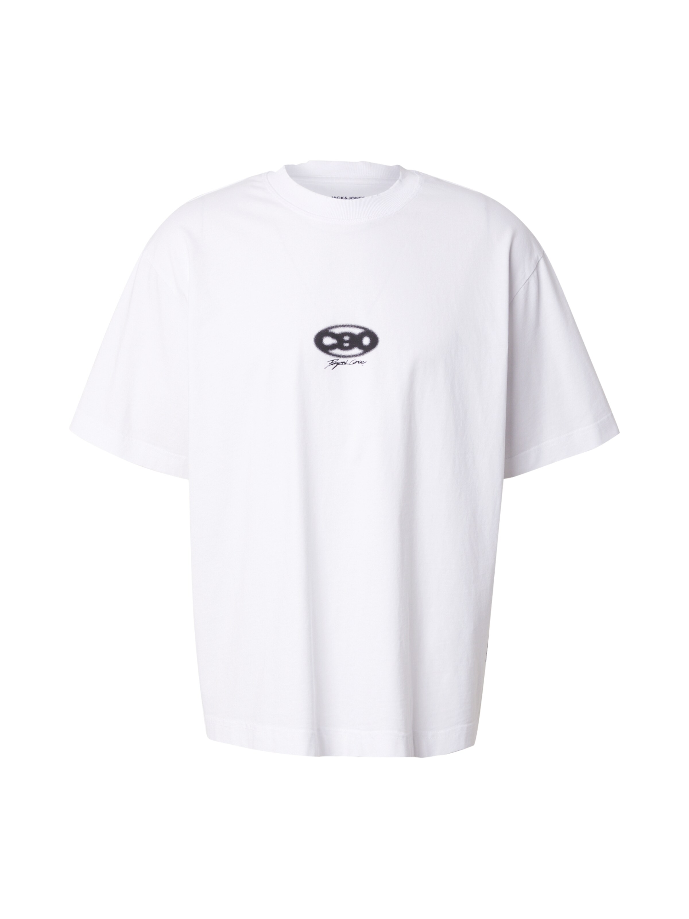 JACK & JONES Тениска 'JCOSTRATUS' в бяло: отпред