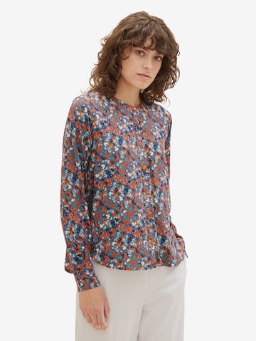 TOM TAILOR Blouse in Blauw: voorkant