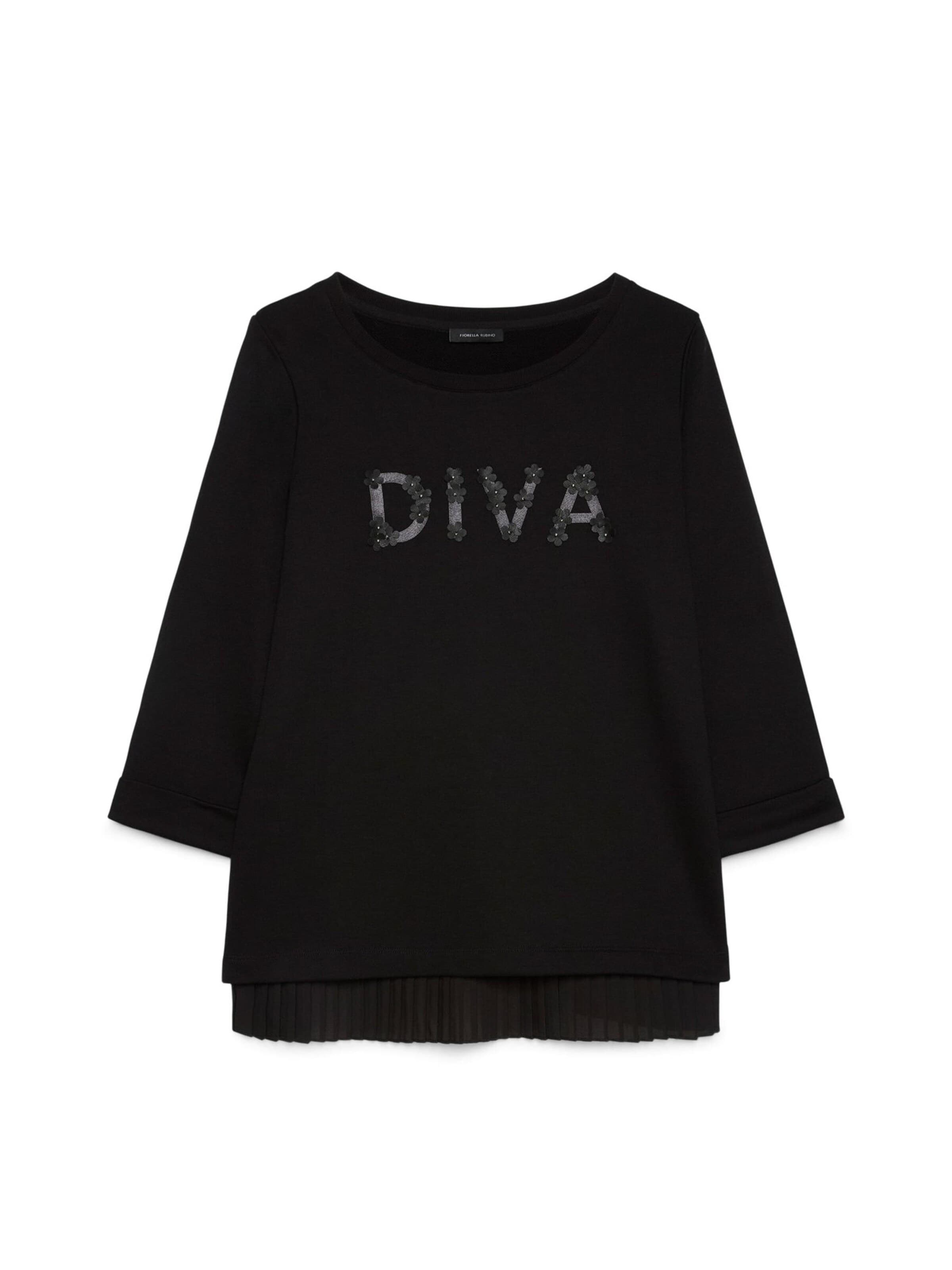 Pull-over Fiorella Rubino en noir : devant