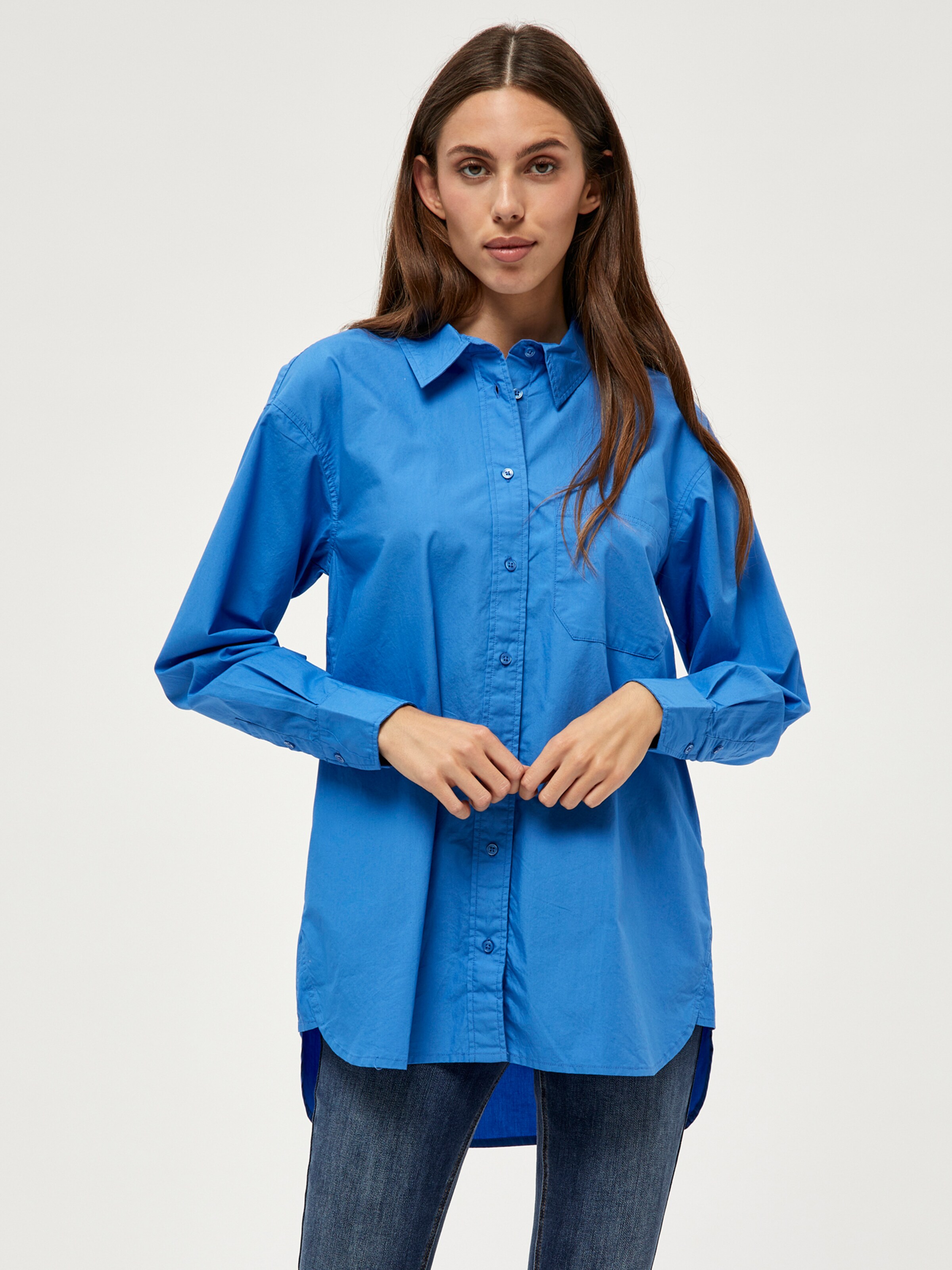 Frauen Große Größen Peppercorn Bluse 'Thelma' in Blau - YL73594 Frauen Große Größen Peppercorn Bluse 'Thelma' in Blau - YL73594