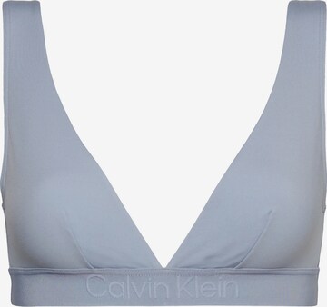Calvin Klein Swimwear Triangel Bikinitop in Blauw: voorkant