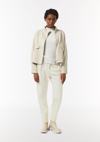Loosefit Pantalon COMMA en beige : devant