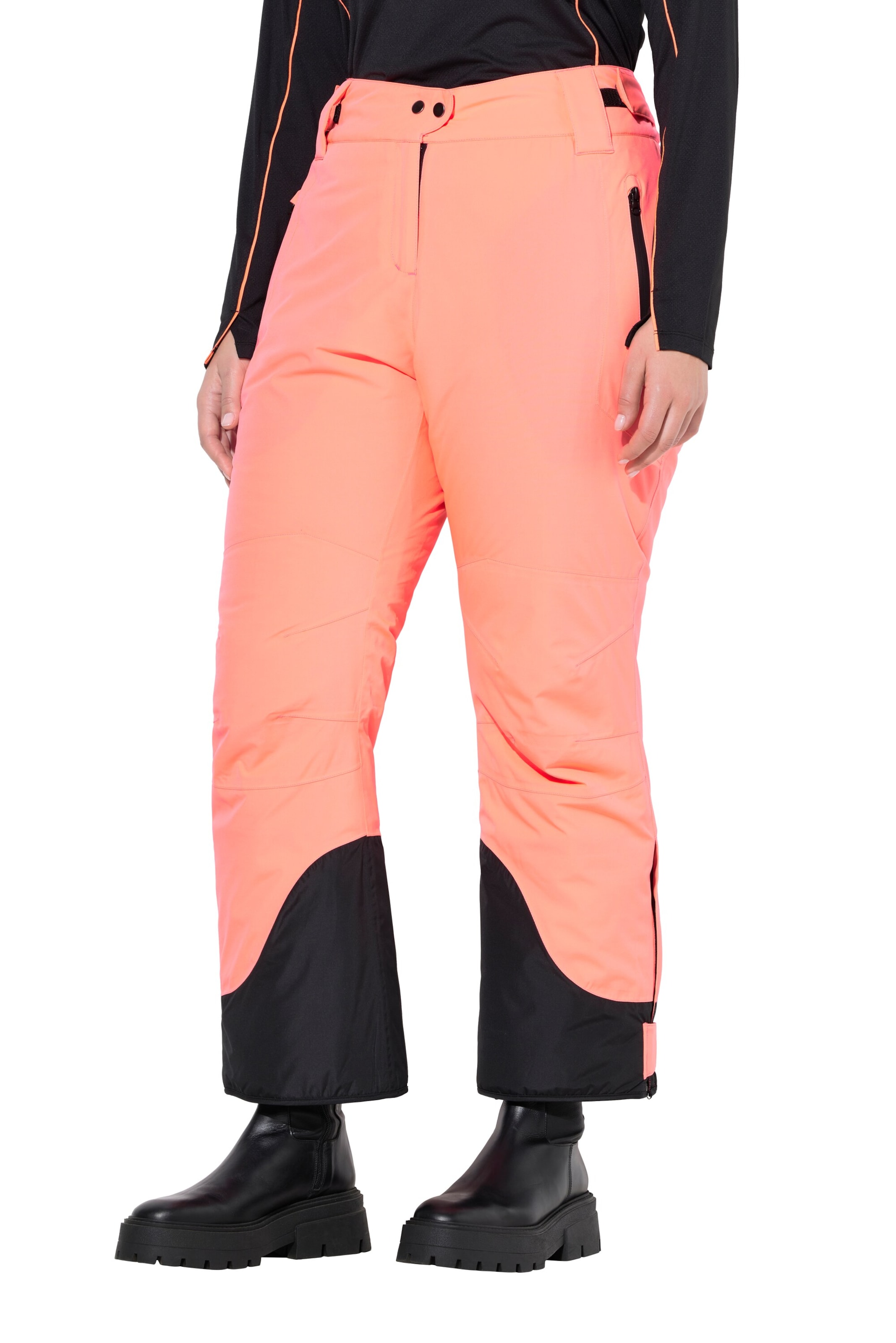 Ulla Popken Regular unktionshose in Pink: Vorderseite